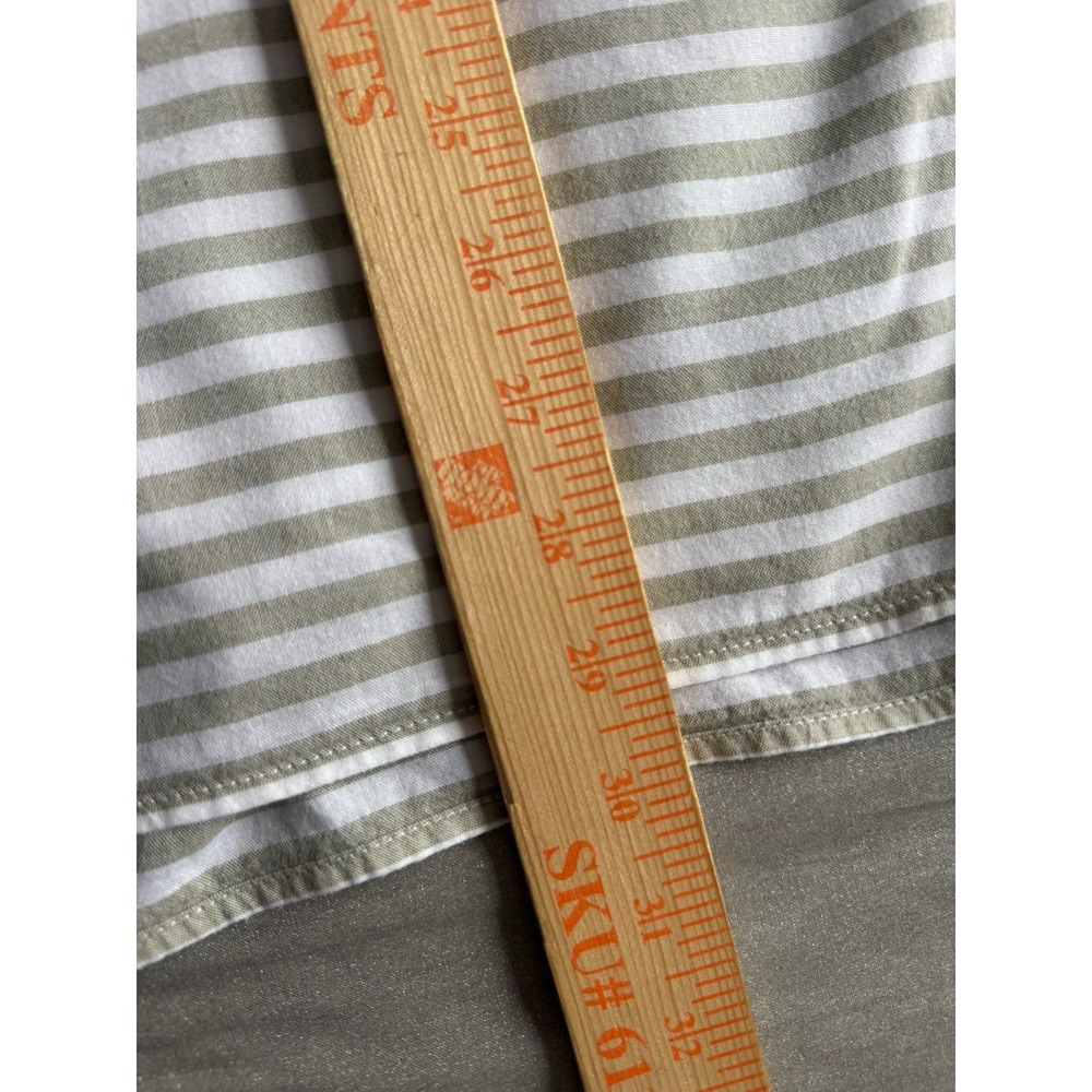 J.Jill Striped Cotton Tunic Top Womens L Roll Tab Sleeves Coastal‎ Chic - Picture 7 of 7